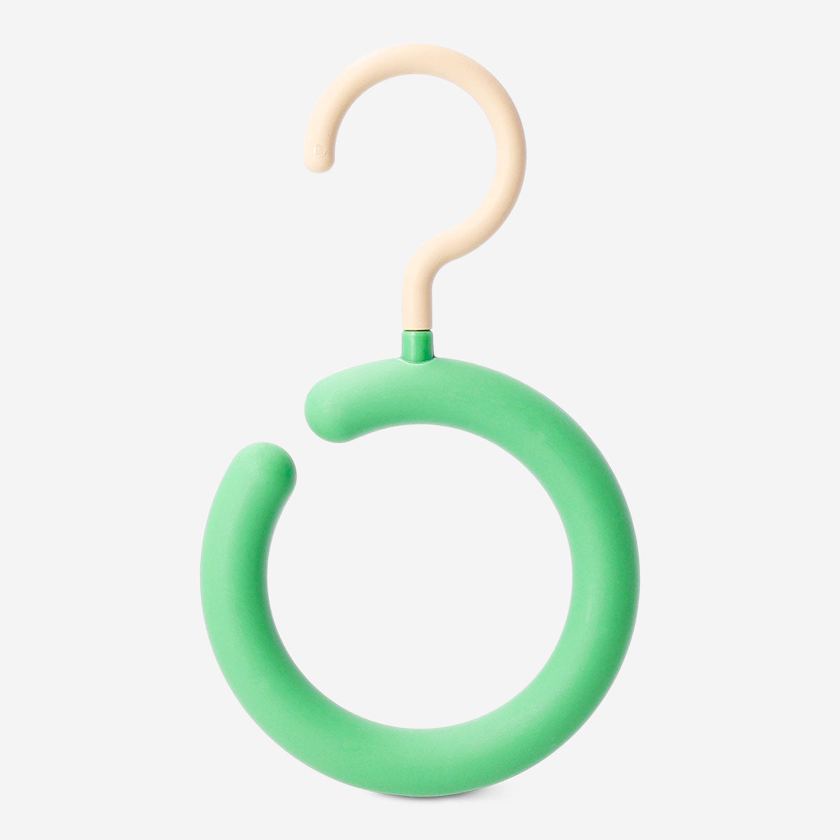 Round scarf and belt hook from Flying Tiger Copenhagen, mounted on a wall for home organization.