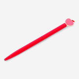 Pink apple-shaped ballpoint pen by Flying Tiger Copenhagen for office use, featuring a playful fruit design.