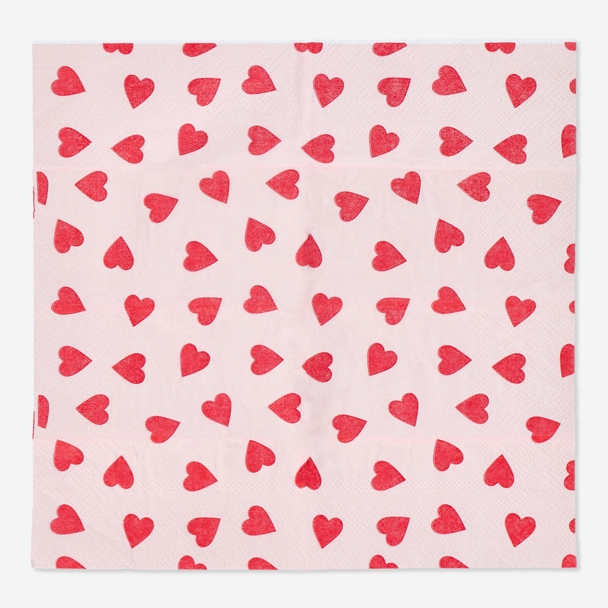 TEST Pocket lommetørklæder med hjerteprint - 10 stk.