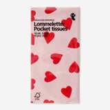 TEST Pocket lommetørklæder med hjerteprint - 10 stk.