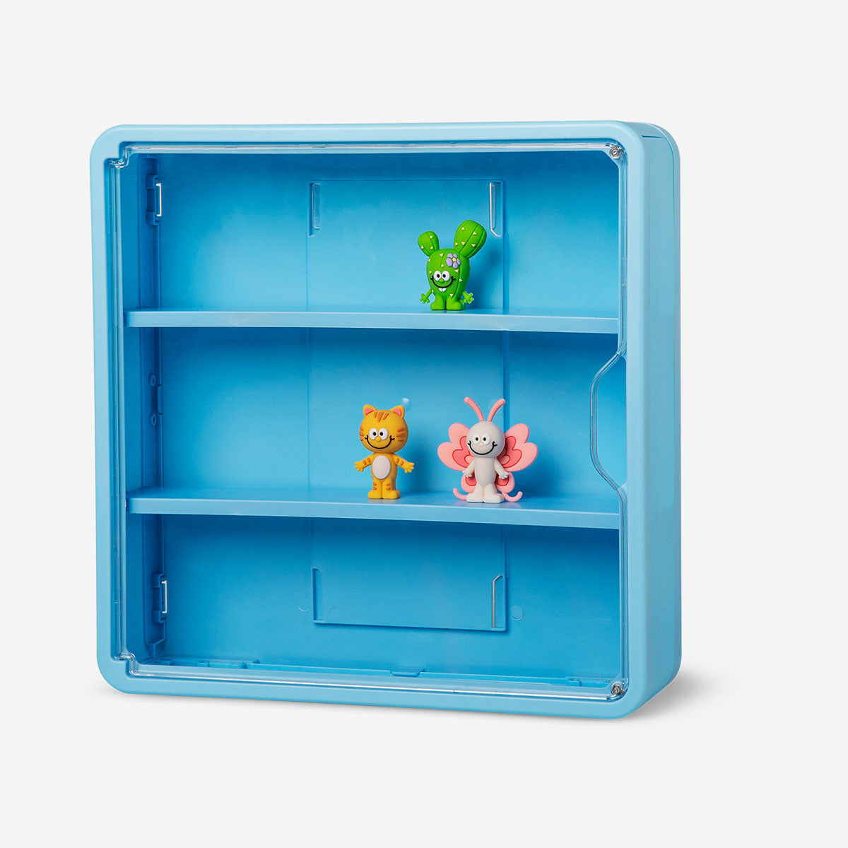 Flying Tiger Copenhagen large toy storage box, 30x30 cm, sturdy plastic container for organizing toy collections at home.