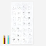 Colorful DIY alphabet poster by Flying Tiger Copenhagen featuring alphabet letters for hobby and educational craft projects.