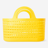 Yellow Flying Tiger Copenhagen basket with handles, 23x30 cm, used for home storage or organization.