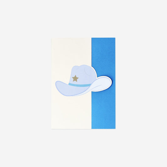 B5 linieret hæfte med cowboyhat