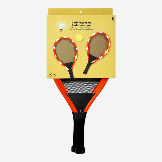 Badmintonsæt med LED-lys