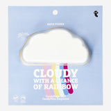Cloud-shaped candyfloss bath fizzer