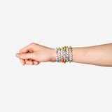 Bead set with string - Tropical colours and letters