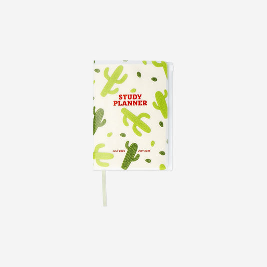 Cactus weekly study planner - English