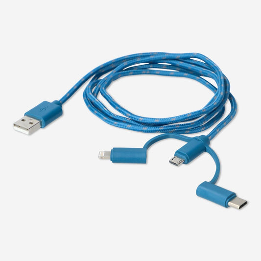 Ladekabel. Für USB-C, Micro USB und Lightning