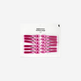 Pink clothes pegs - 12 pcs