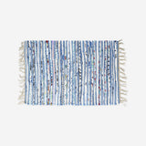 Cotton rug with fringes