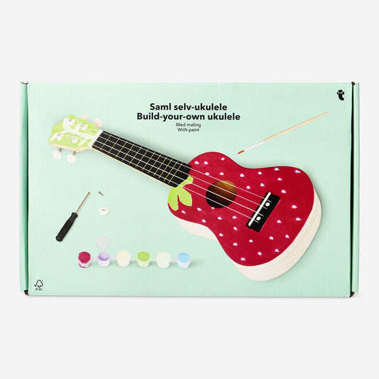 DIY ukulele with paint