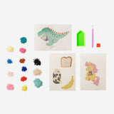 Set of five DIY rhinestone stickers from Flying Tiger Copenhagen, colorful and sparkling embellishments for craft projects.