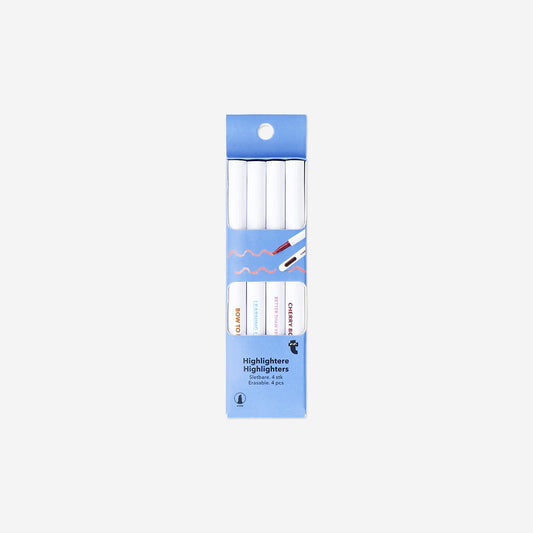Erasable highlighters - 4 pcs