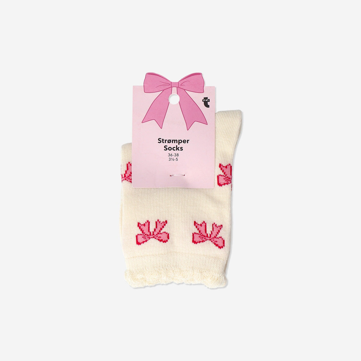Socks with bows - Size 36/38 textile Flying Tiger Copenhagen 