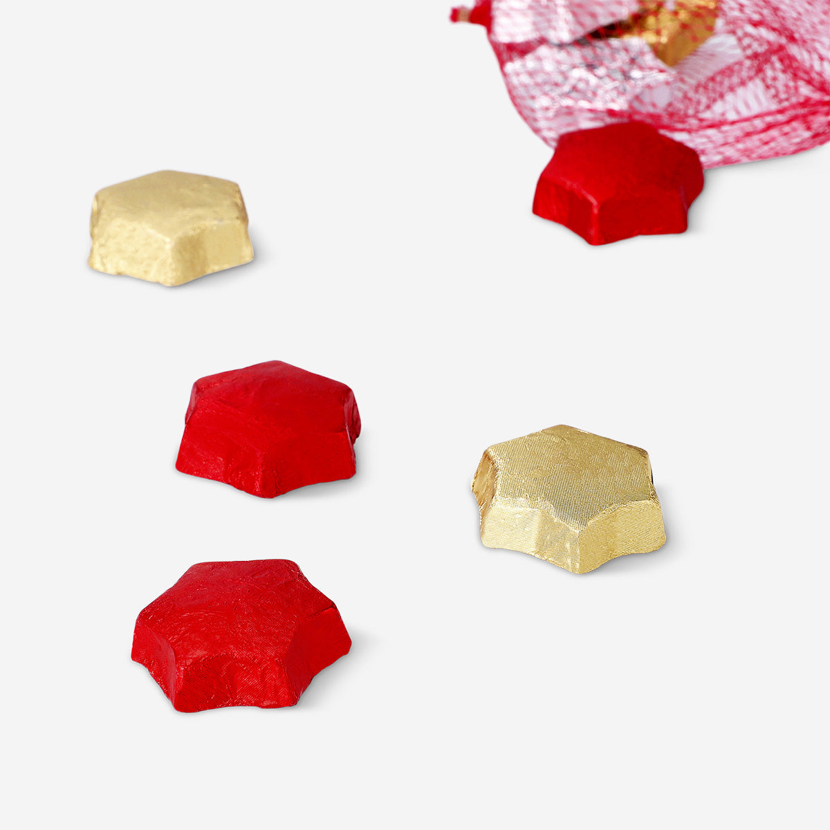 Chokoladestjerner med mælkefyld