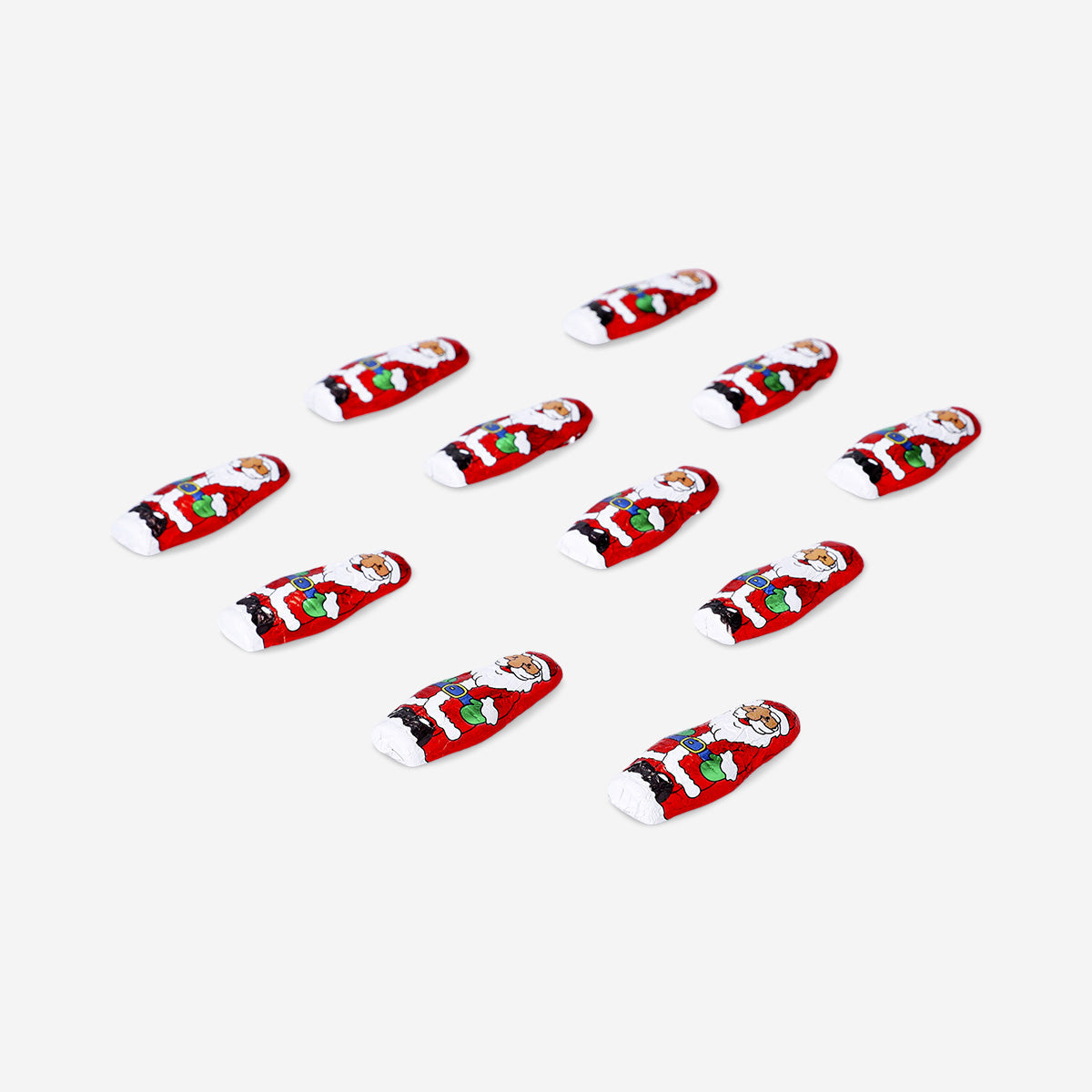 Cocoa confectionery Santas in net. Test update