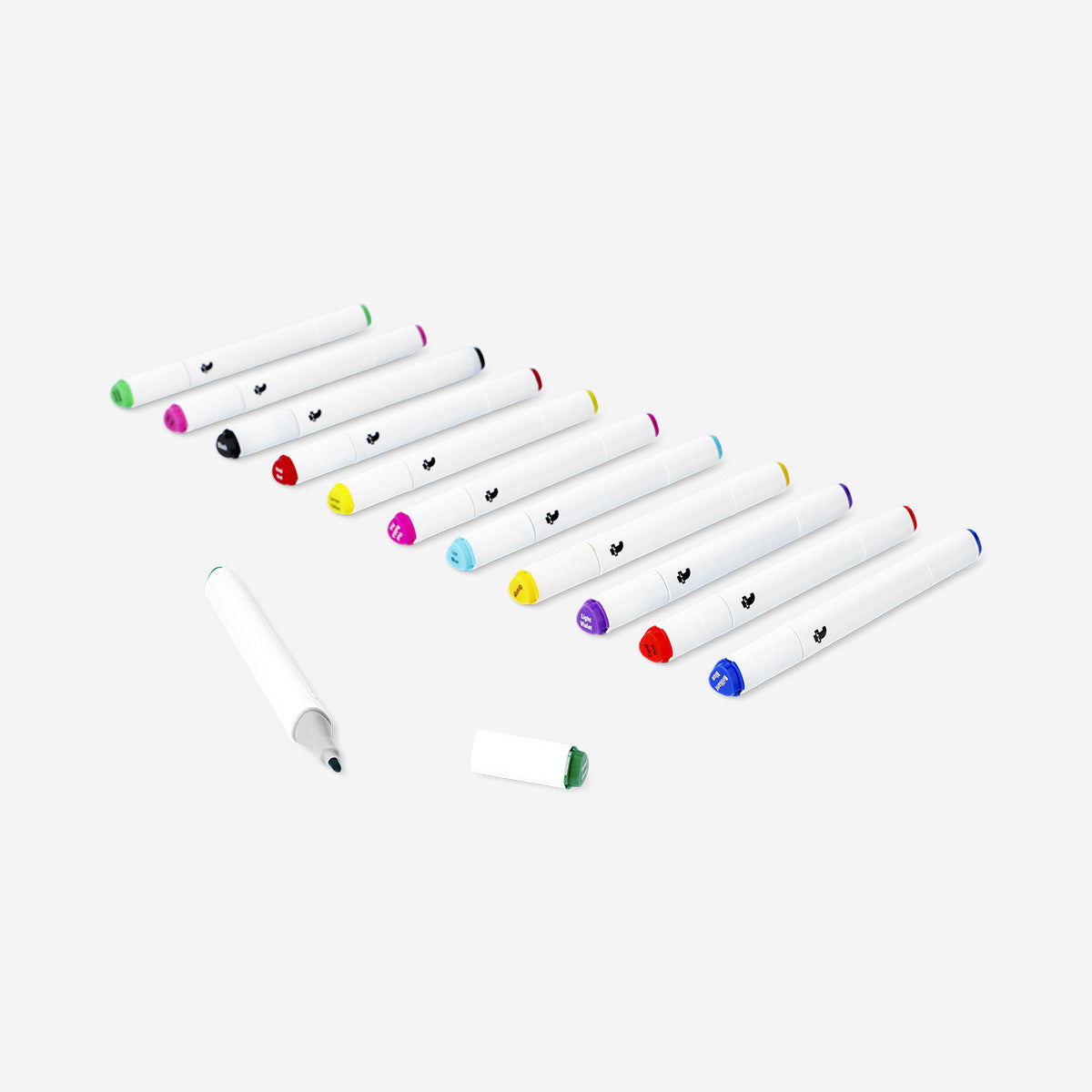 Twin markers bright shades - 12 pcs