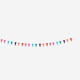 Multi-colour Flag Garland - 10 m