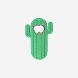 Green cactus bottle opener
