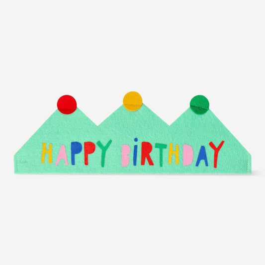 Felt birthday crown