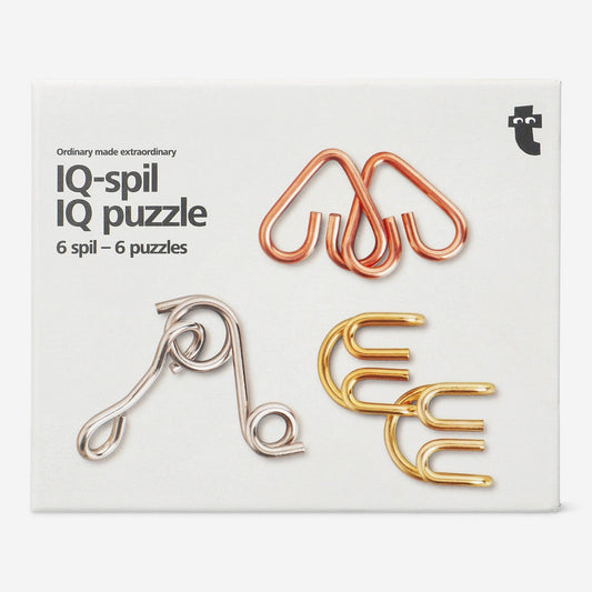 IQ-puslespil i metal - 6 stk.