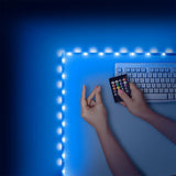 LED-strimmel. Med flere lysindstillinger og fjernbetjening