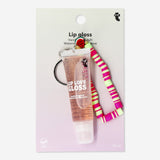 Watermelon-fragranced lip gloss with vibrant wristband