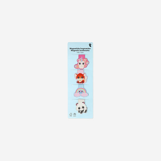 Magnetic animal bookmarks - 4 pcs