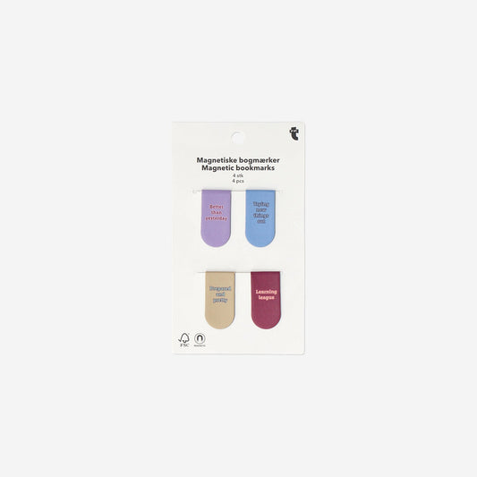 Magnetic bookmarks with quotes - 4 pcs