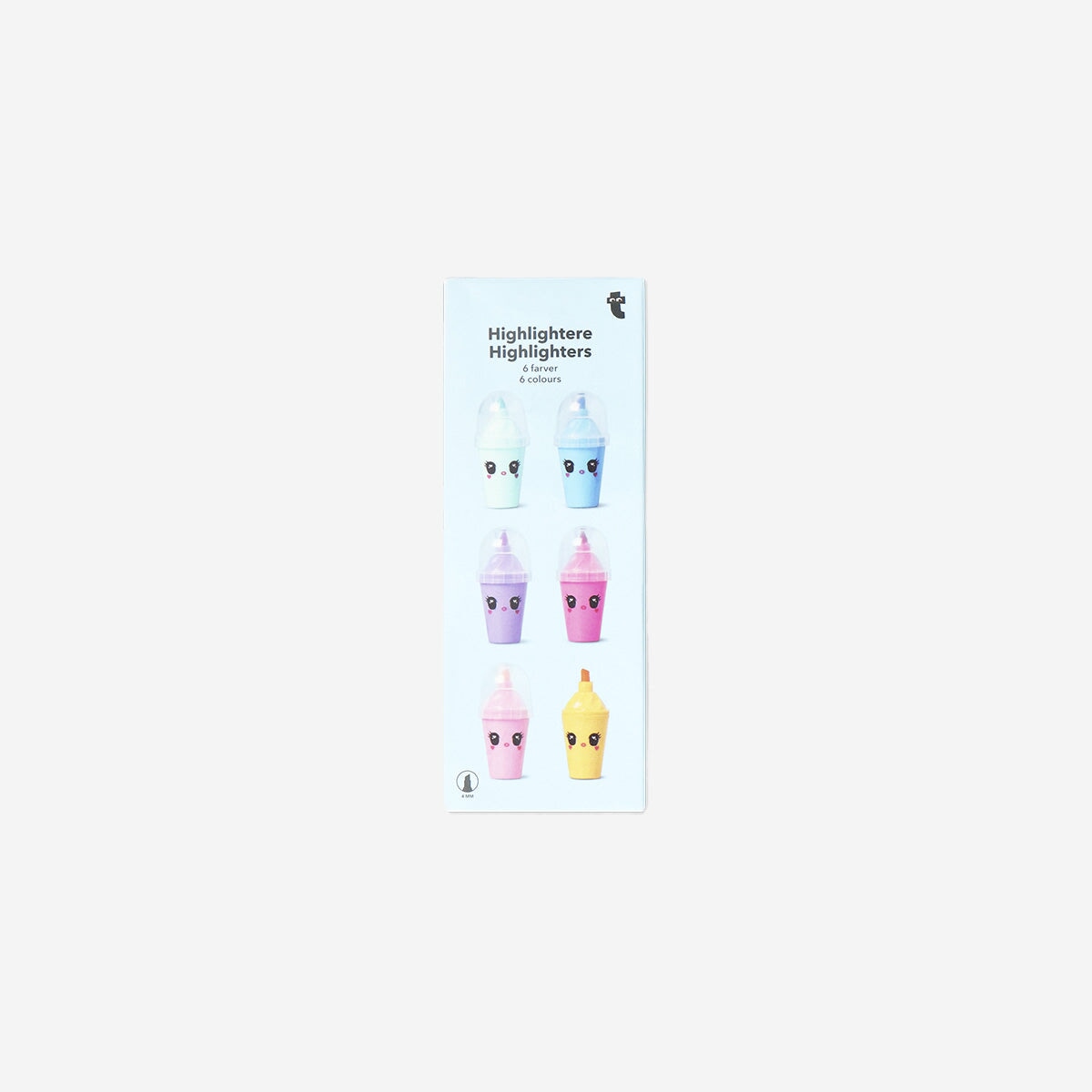 Milkshake highlighters - 6 stk.