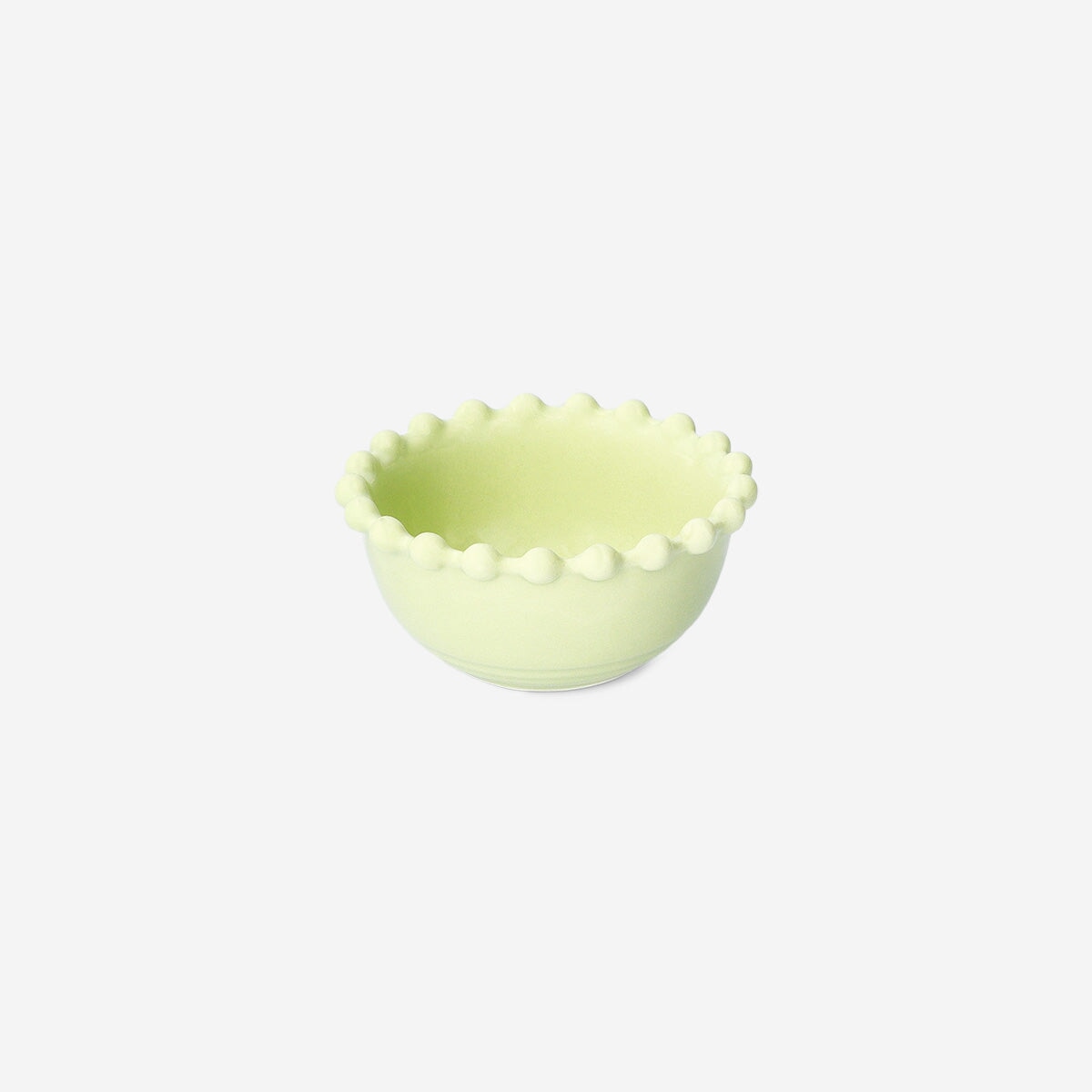 Mini grøn skål med boblekant