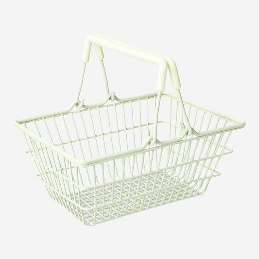 Mini green shopping basket