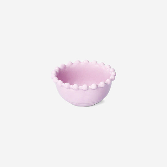 Mini pink skål med boblekant