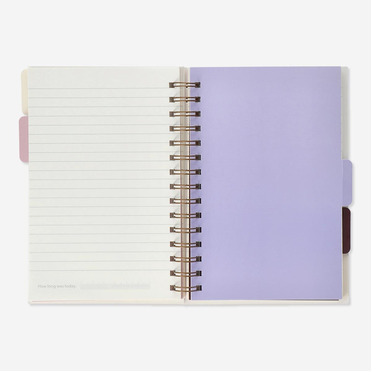 Notebook with page markers. A5