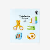Office supply erasers - 5 pcs