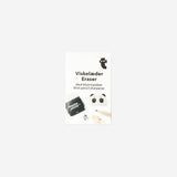 Panda eraser with pencil sharpener