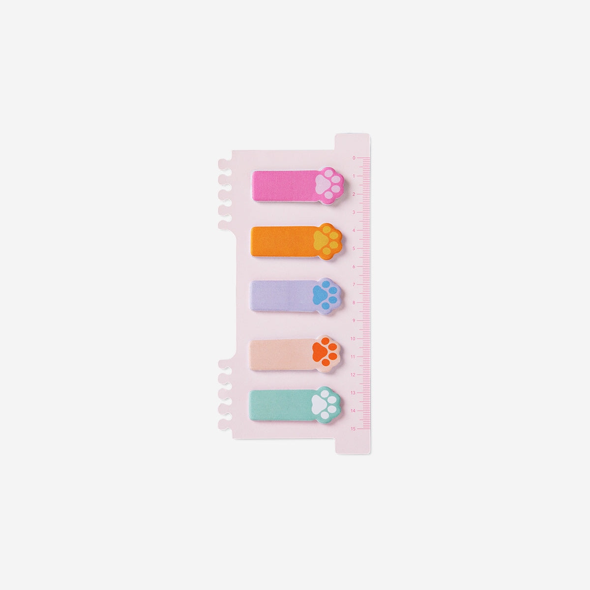 Paw icon page markers on ruler