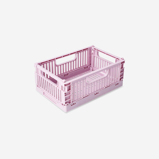 Pink sammenklappelig opbevaringsboks - Large