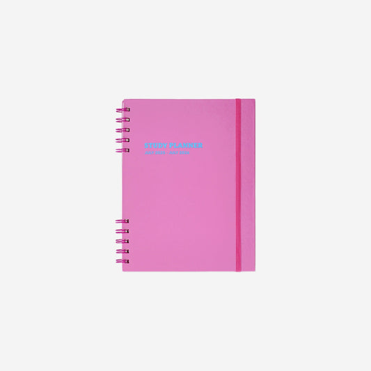 Pink weekly study planner - English