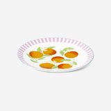 Tallerken med appelsiner og striber - 20 cm