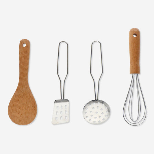 Spielküchen-Set mit Utensilien - 4 Teile