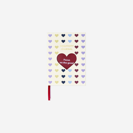 Positivity journal with hearts