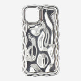 Silberne Handyhülle - Passend für IPhone 12
