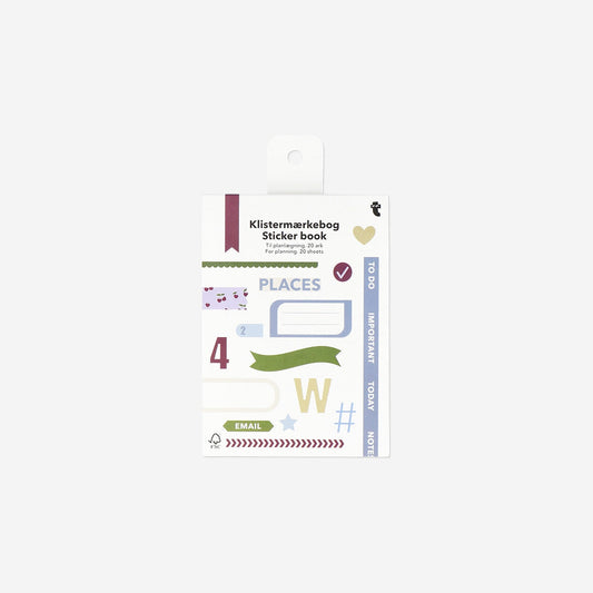 Sticker book for planning