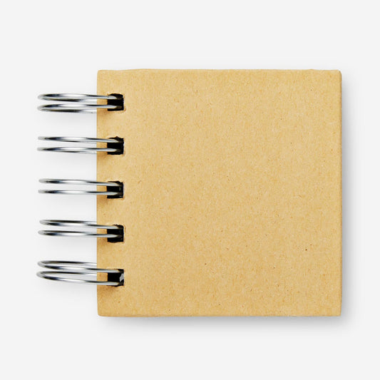 Sticky Memos-sæt med beige spiralindbinding