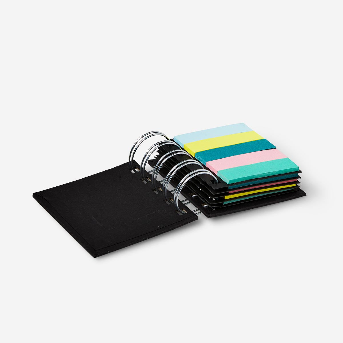 Sticky Memos Set with Black Spiral Binding