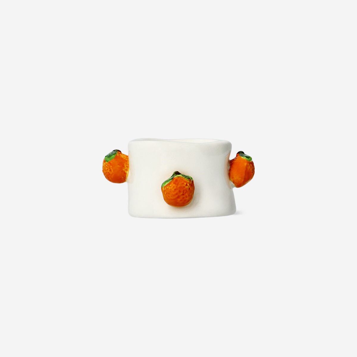 Tealight holder with oranges