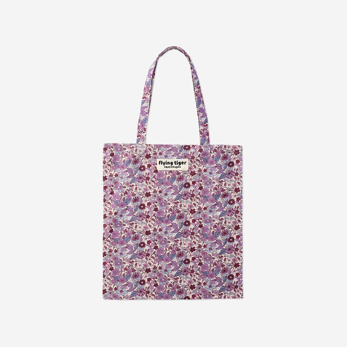 Blomstret tote bag