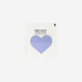 Transparent heart sticky memos